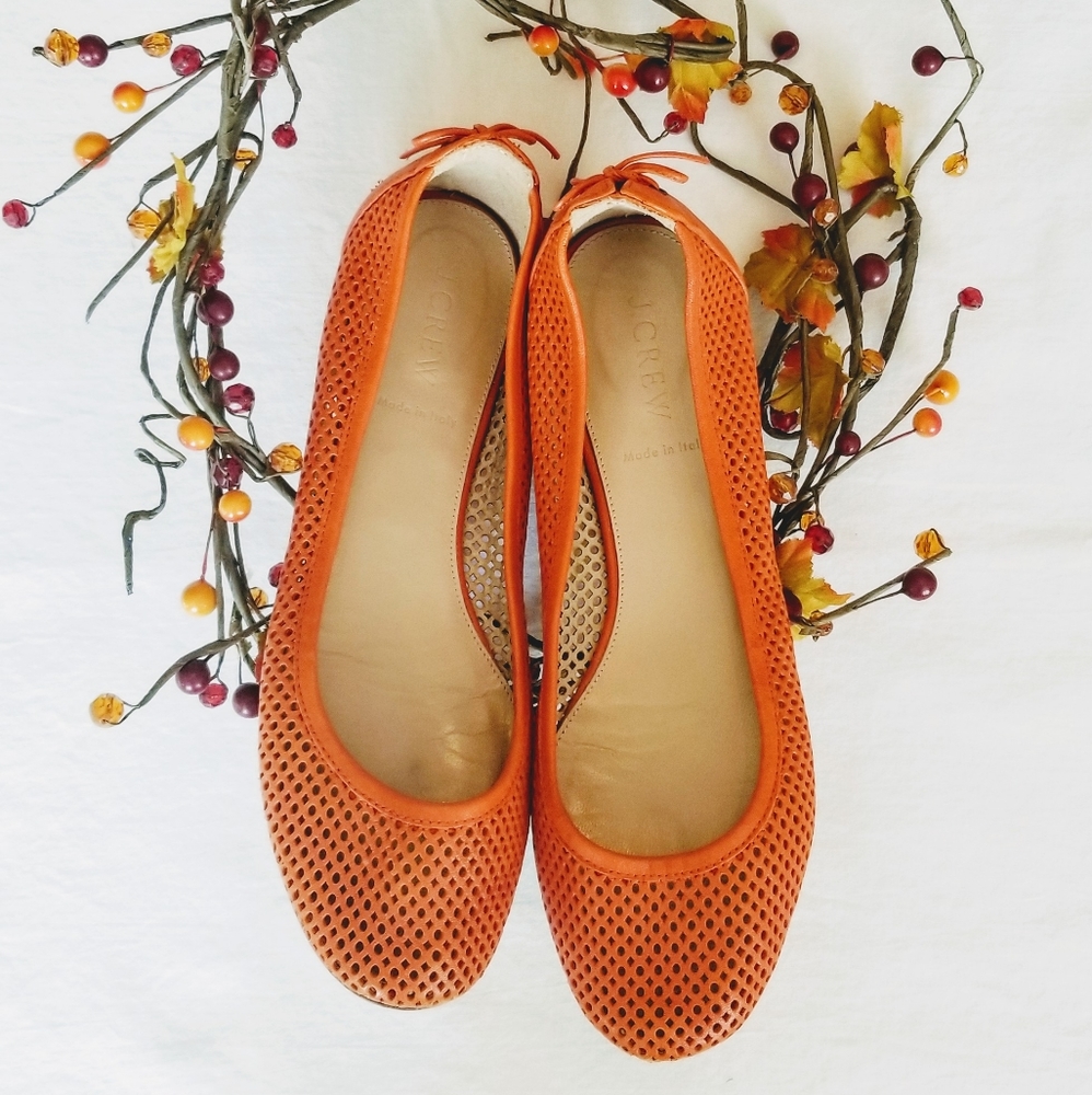 J.Crew orange flats